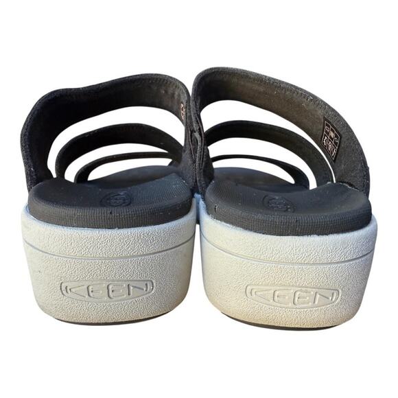 Keen Ellecity Sandal Black Leather Women size 9 - Picture 5 of 6